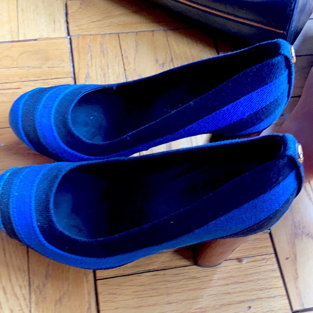 Tory Burch Heals Blue Cloth Size 10